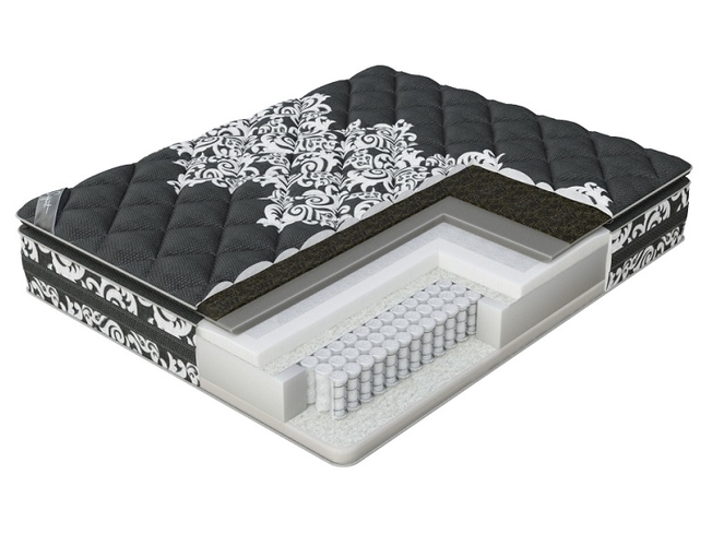 Матрас Verda Support Pillow Top, чехол Black Orchid