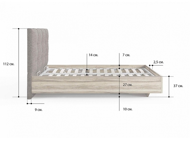 Кровать Victoria Сонум размеры