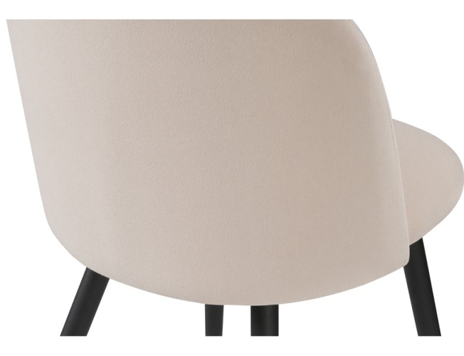 Стул на металлокаркасе Gabi beige/black/gold (Арт.15116)