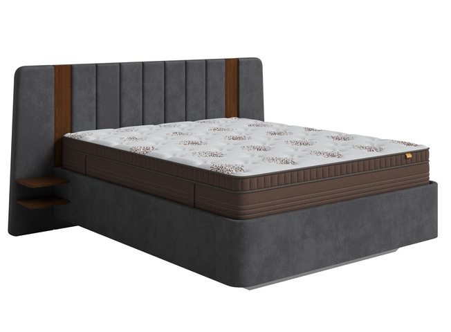 Парящая кровать FlyEdge - селфи графитовый