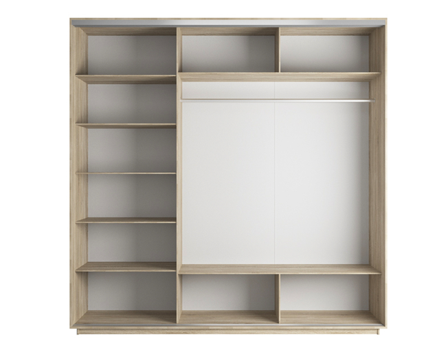 Шкаф-купе Экспресс 3-х дверный (Фото №1016 Абстракция золотая пыль), Сонома