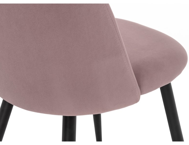 Стул на металлокаркасе Gabi 1 light purple/black (Арт.15085)