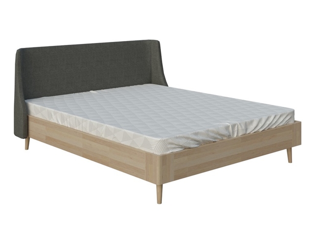 Кровать Lagom Side Wood темно-серая